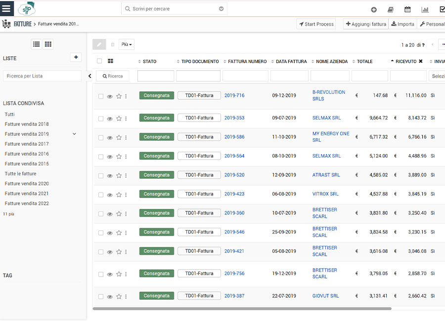 Solleciti automatici senza intervento manuale