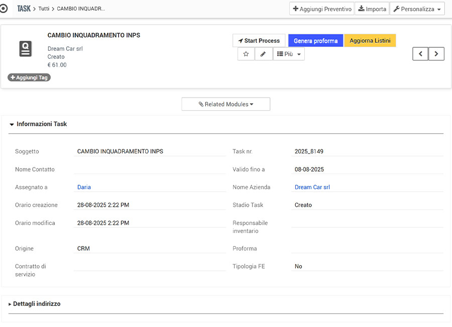 Software che impedisce di non fatturare le attività svolte ai clienti